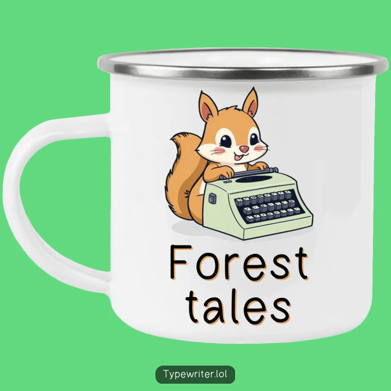 Funny Squirrel Campfire Mug: Busy Critter's Rapid Tales - Hilarious Outdoor Gift
