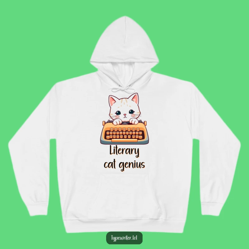 Funny Cat Writer Hoodie: Cozy Paw-typing Feline Sweatshirt, the Ultimate Funny Gift