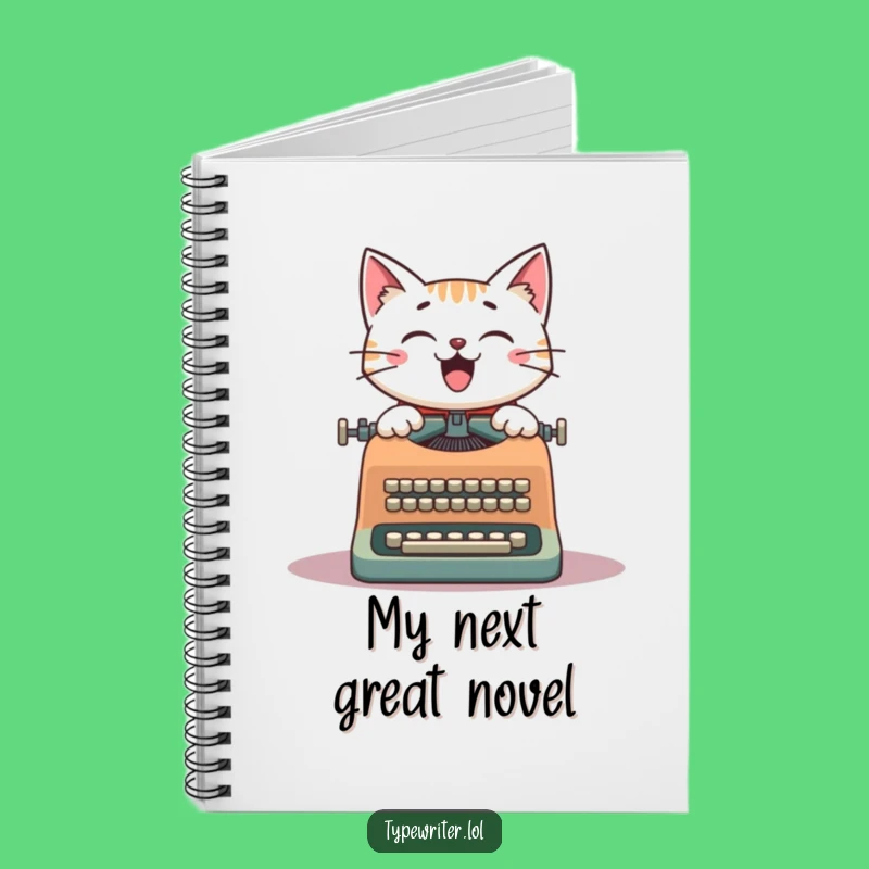 Funny Cat Writer Notebook: Jot Down Your Literary Pursuits