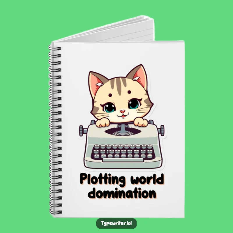 Funny Cat Typing Notebook: Mischievous Kitty Journal for Writers